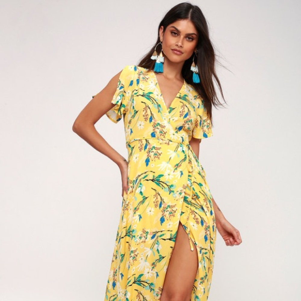 Yellow maxi dress (worn once)
